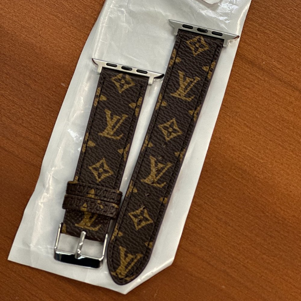Apple Watch Band- repurposed LV  (42/44mm)